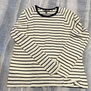 Vince striped long sleeve T size L